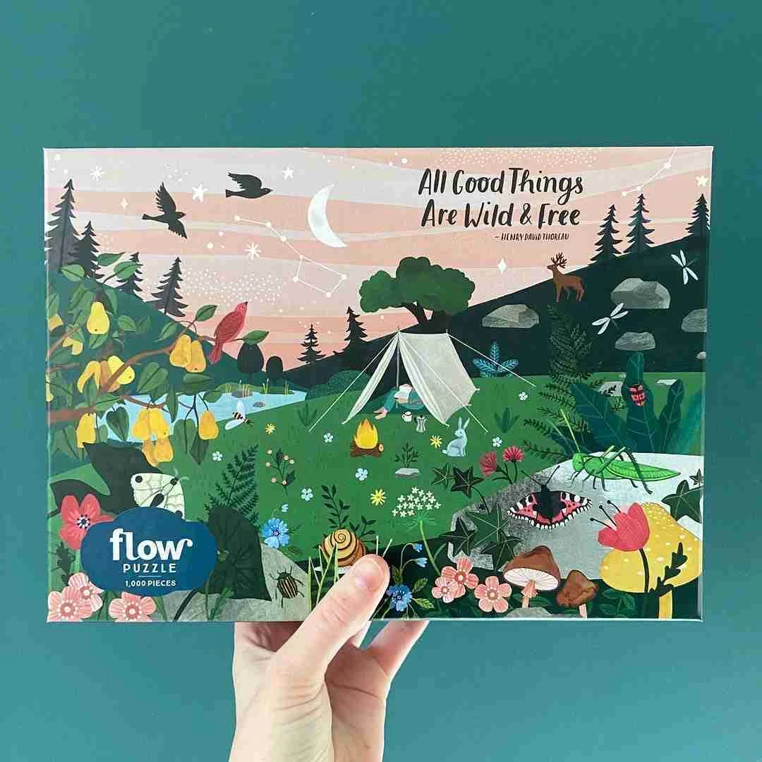 Jigsaw puzzle, illustration for Flow & Workman by Valesca van Waveren
