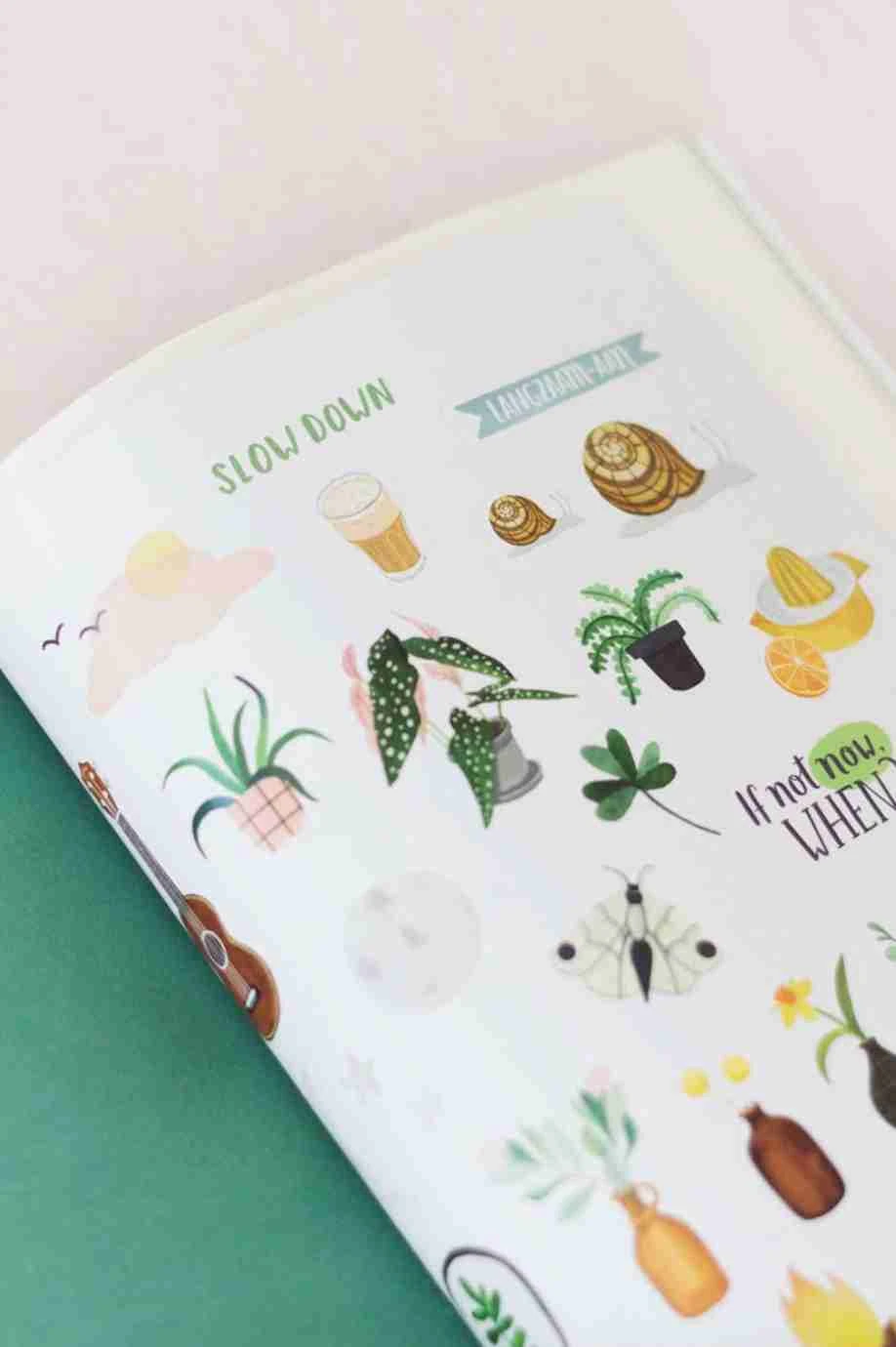 Stickers, illustration for Flow by Valesca van Waveren